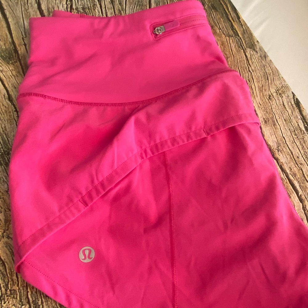 sonic pink lululemon speed up high rise 2.5’ shorts